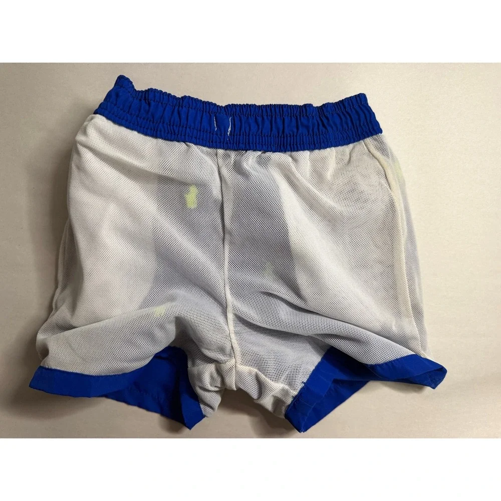 Polo Ralph Lauren Kids Royal Blue All Over Pony Swim Trunks 18-24M Mesh Lined